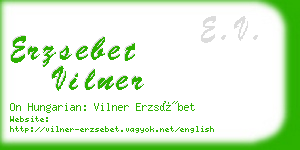 erzsebet vilner business card